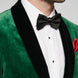 Viridian Royale - Emerald Green Velvet Shawl Collar Tuxedo Jacket