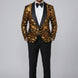 Oriel Crest - Gold Plume Sequin Statement Jacket