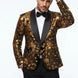 Oriel Crest - Gold Plume Sequin Statement Jacket