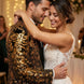 Oriel Crest - Gold Plume Sequin Statement Jacket