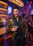 Oriel Crest - Gold Plume Sequin Statement Jacket