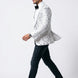 Selene Crest - White Plume Sequin Statement Jacket