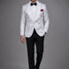 Selene Crest - White Plume Sequin Statement Jacket