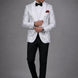 Selene Crest - White Plume Sequin Statement Jacket