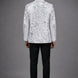 Selene Crest - White Plume Sequin Statement Jacket