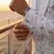 Selene Crest - White Plume Sequin Statement Jacket