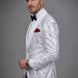 Selene Crest - White Plume Sequin Statement Jacket
