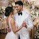 Selene Crest - White Plume Sequin Statement Jacket