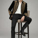Magnus Regalia - Gold Braided Velvet 2-Piece Tuxedo