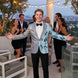Astral Synthesis - Silver & Blue Asymmetric Sequin Statement Jacket