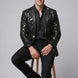 Nocturne Solstice - Black Diamond Lattice Sequin Jacket