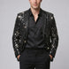 Nocturne Solstice - Black Diamond Lattice Sequin Jacket