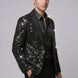 Nocturne Solstice - Black Diamond Lattice Sequin Jacket