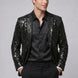 Nocturne Solstice - Black Diamond Lattice Sequin Jacket