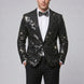 Nocturne Solstice - Black Diamond Lattice Sequin Jacket