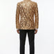 Aureum Solstice - Gold Diamond Lattice Sequin Statement Jacket