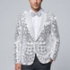 Polaris Solstice - White Diamond Lattice Sequin Jacket
