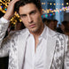Polaris Solstice - White Diamond Lattice Sequin Jacket