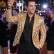 Aureum Solstice - Gold Diamond Lattice Sequin Statement Jacket