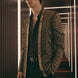 Gilded Pharaoh - Obsidian & Gold Imperial Crystal Dinner Jacket