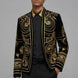 Helius Insignia - Gold Scroll Embroidered Velvet Jacket