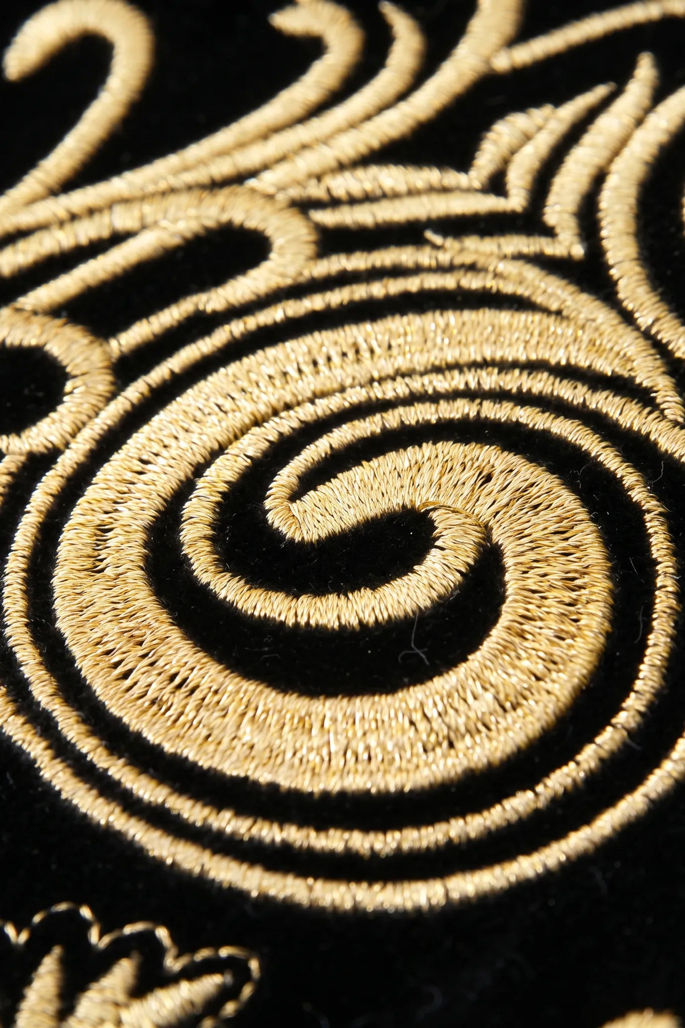 Helius Insignia - Gold Scroll Embroidered Velvet Jacket