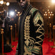Jadeite Insignia - Green Scroll Embroidered Velvet Jacket