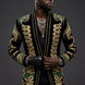 Jadeite Insignia - Green Scroll Embroidered Velvet Jacket
