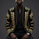 Jadeite Insignia - Green Scroll Embroidered Velvet Jacket