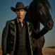 Malachite Insignia - Green Geometric Velvet Statement Jacket