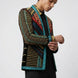 Spectrum Insignia - Multi-Color Geometric Velvet Jacket