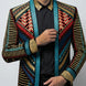 Spectrum Insignia - Multi-Color Geometric Velvet Jacket
