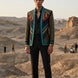 Spectrum Insignia - Multi-Color Geometric Velvet Jacket