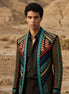 Spectrum Insignia - Multi-Color Geometric Velvet Jacket