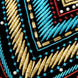 Spectrum Insignia - Multi-Color Geometric Velvet Jacket