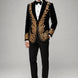 Aegis Baroque - Gold Embroidered Velvet 2-Piece Tuxedo Set
