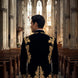 Aegis Baroque - Gold Embroidered Velvet 2-Piece Tuxedo Set