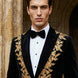 Aegis Baroque - Gold Embroidered Velvet 2-Piece Tuxedo Set