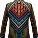 The Mayan Sun - Multi-Color Tribal Embroidered Velvet Jacket