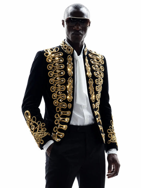 Orion Regalia - Crystal Braided Velvet 2-PieceTuxedo