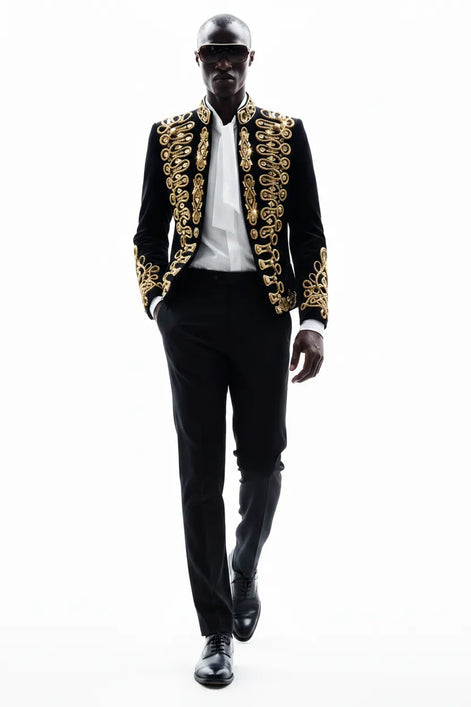 Orion Regalia - Crystal Braided Velvet 2-PieceTuxedo