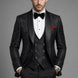 Onyx Opus - Black Jacquard 3-Piece Tuxedo