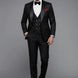 Onyx Opus - Black Jacquard 3-Piece Tuxedo