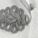 Oracle Emblem - White Silver Jacquard Shawl 3-Piece Tuxedo