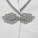Oracle Emblem - White Silver Jacquard Shawl 3-Piece Tuxedo
