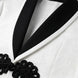 Regent Emblem - White & Black Jacquard Shawl 3-Piece Tuxedo