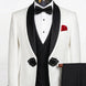 Regent Emblem - White & Black Jacquard Shawl 3-Piece Tuxedo