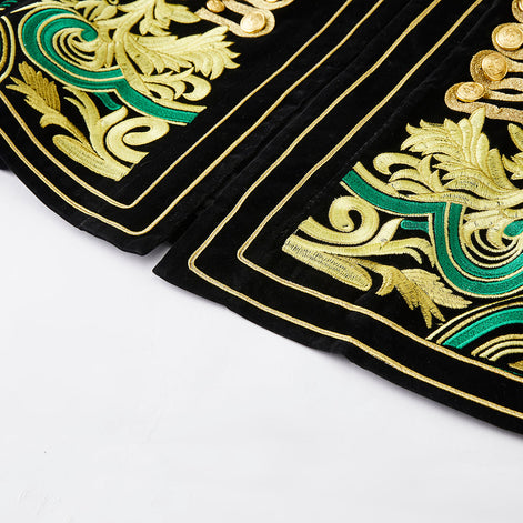 black embroidered tuxedo details - 4