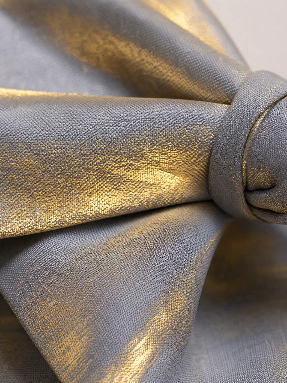 Aurelian Prestige - Silver & Gold Metallic Bow Tie