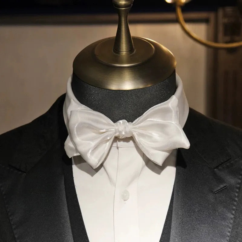 Glacier Prestige - Pearlescent Silk Bow Tie